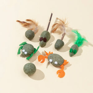 Customized Catnip Toy Tooth Cleaning Straw Ball Cat toy Supplies Wholesale Stocked Toy